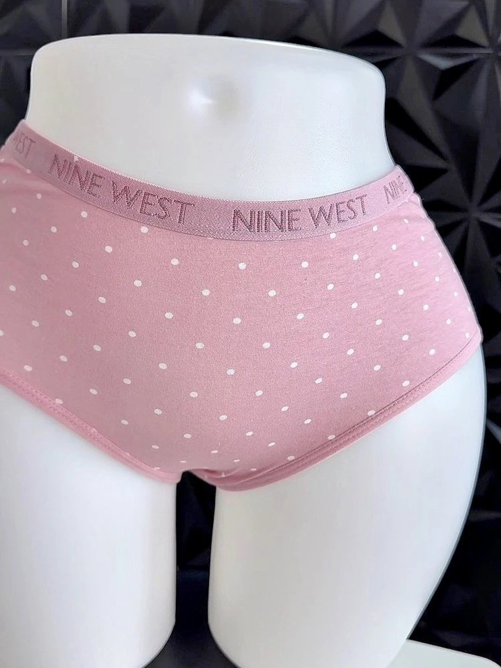 🔥💎Victoria's Secret Cotton Bikini Pink Polka Dot NWT Size Medium